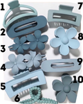 Muted Blue Hair Claws