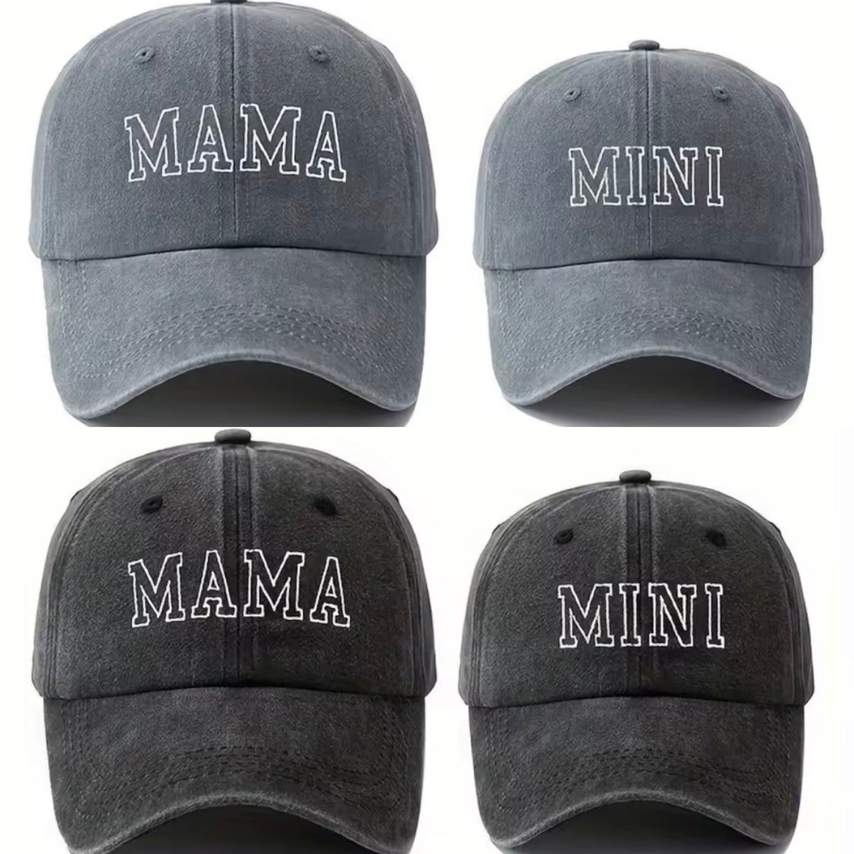 Acid Wash Mama & Mini Hats
