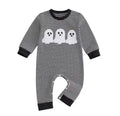 Ghost Applique Striped Romper