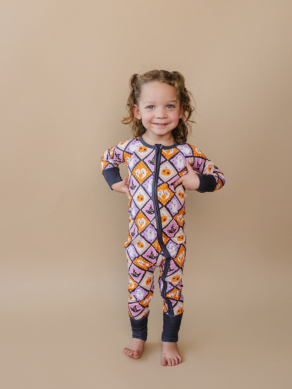 Bamboo Zip Romper | Ghost Whimsy