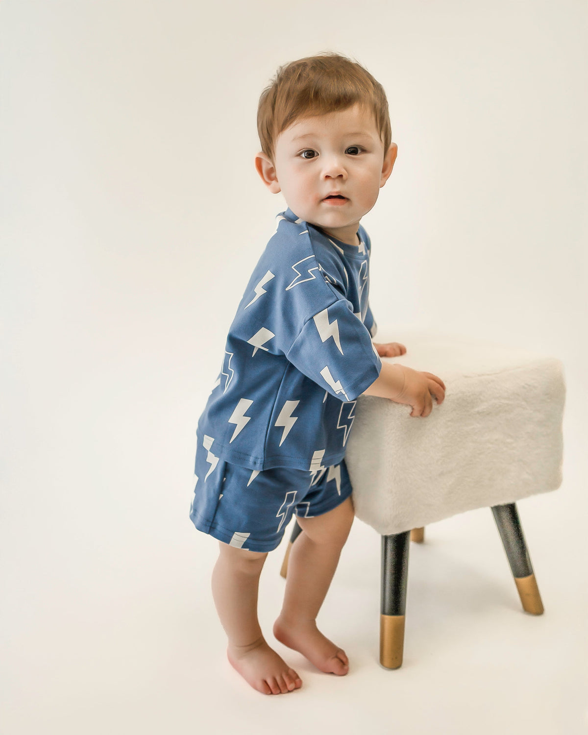 Shorts Set | Blue Bolts