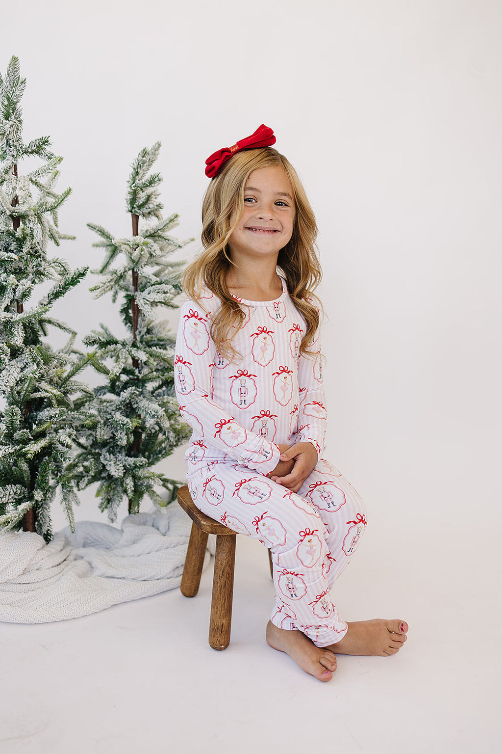 Bamboo Two Piece Set | Pink Nutcracker