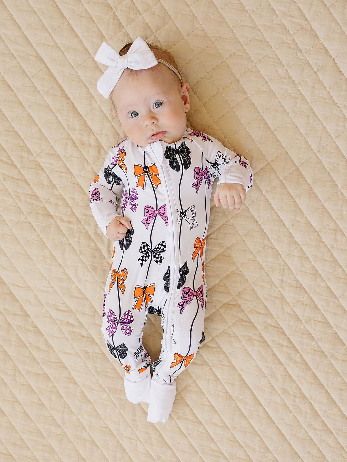 Bamboo Zip Romper | Spooky Bows