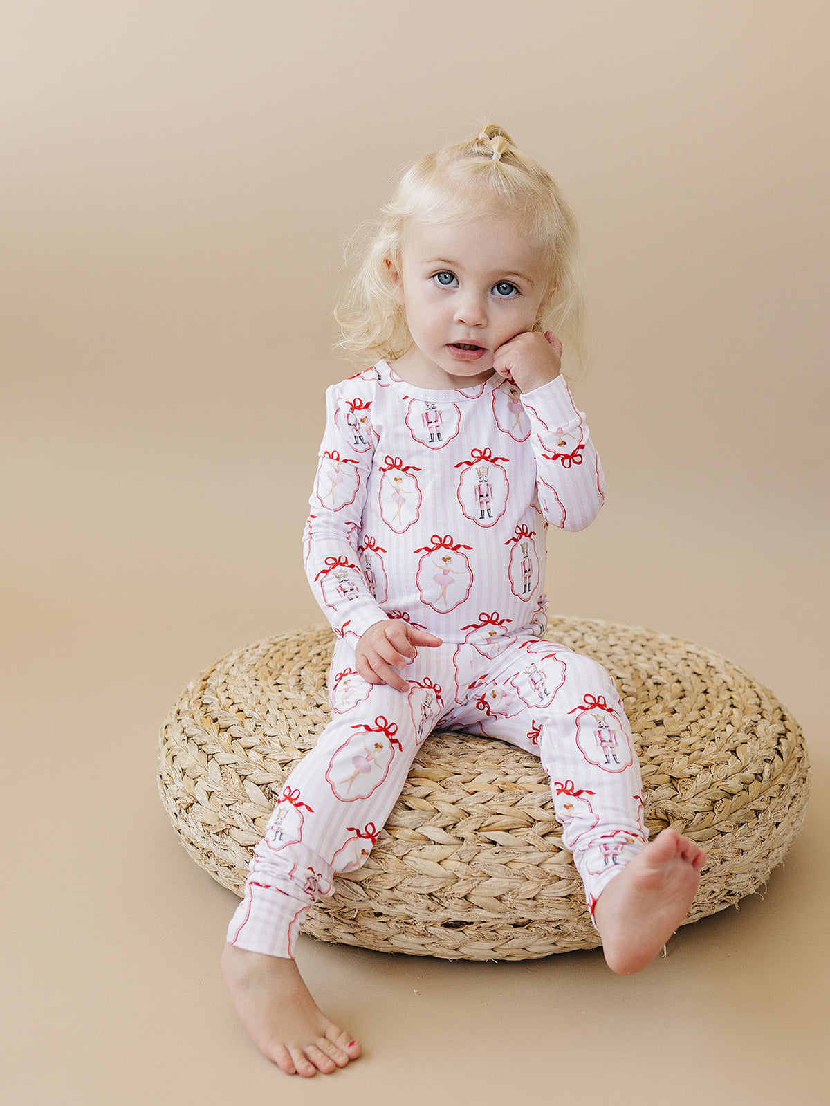 Bamboo Two Piece Set | Pink Nutcracker